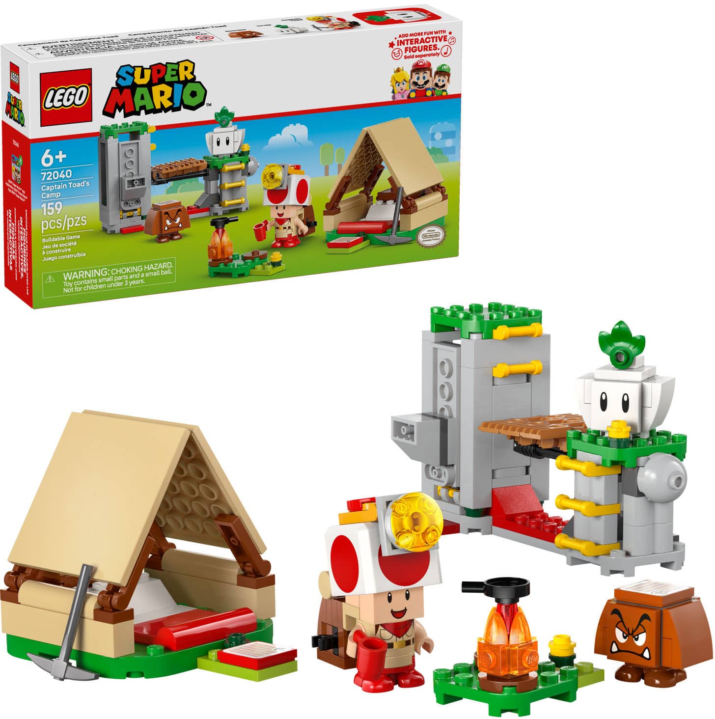 LEGO - Super Mario Captain Toad’s Camp Kids Toy 72040 - Front_Zoom