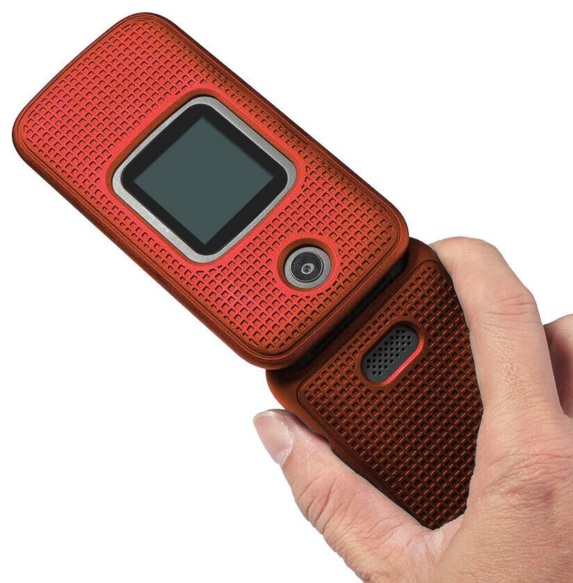 Nakedcellphone Hard Case for Alcatel Smartflip, Go Flip 3 (2019) Red ...