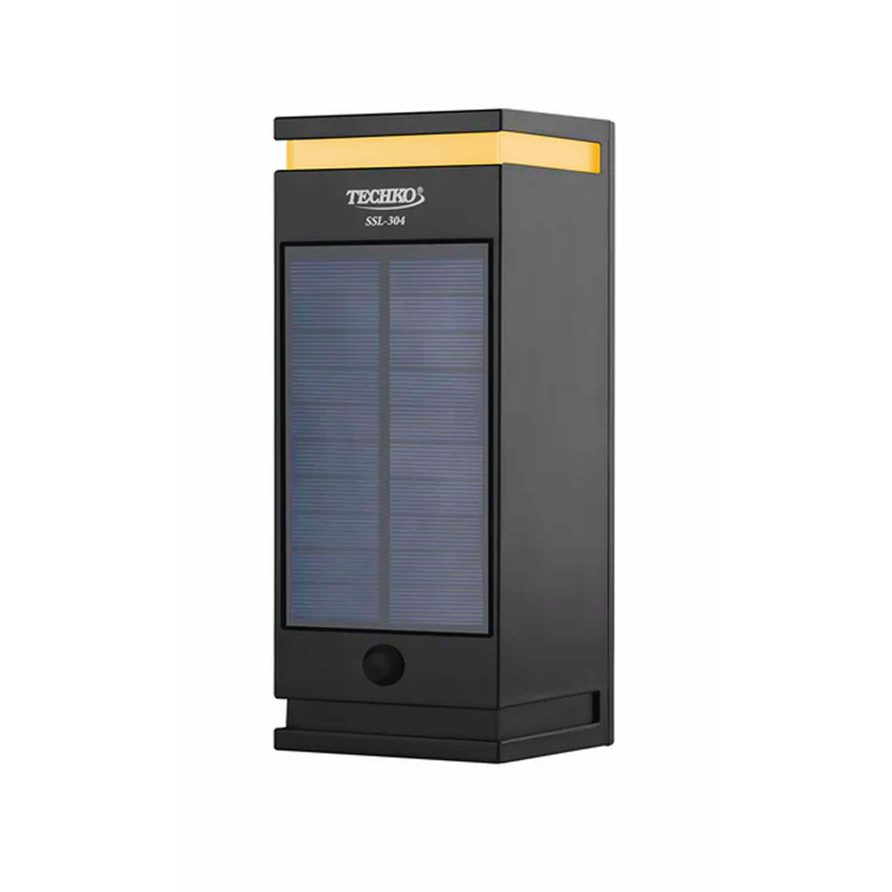 Techko Maid - Solar Outdoor LED Wall Sconce - Single Direction Light - Black
