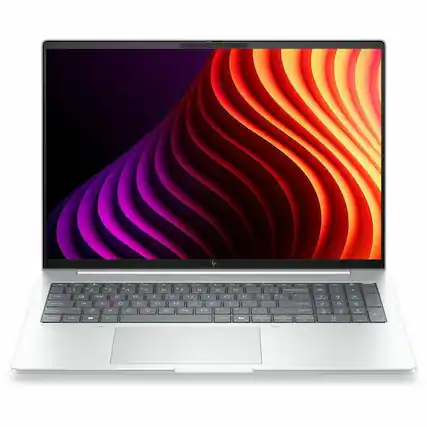 Front. HP - HP EliteBook 8 Flip G2i 13.3" Touchscreen Convertible Copilot+ PC 2 in 1 Notebook - 5G - WUXGA - Intel Core Ultra 7 - Glacier Silver.