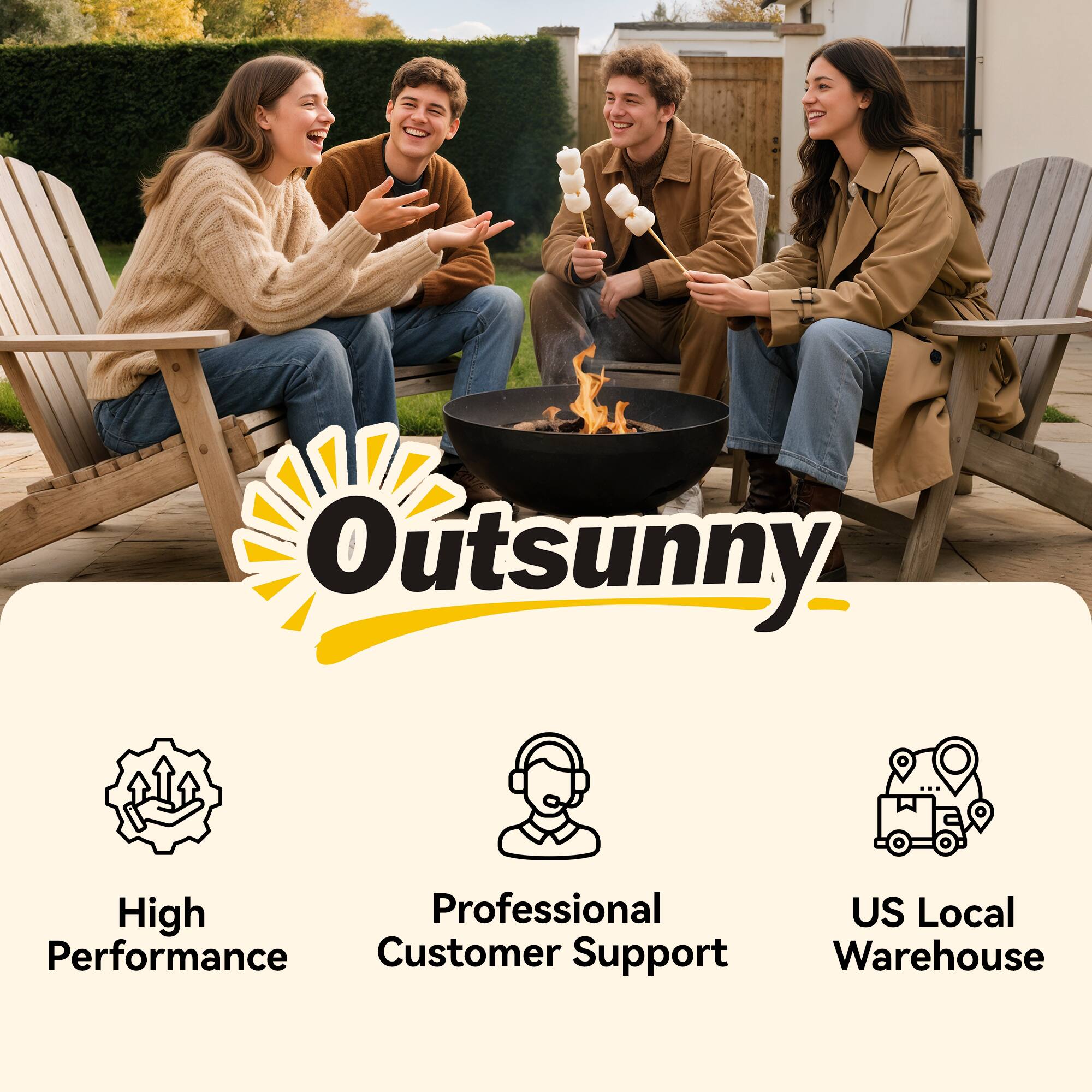 Outsunny

- High Performance
- Professional Customer Support
- US Local Warehouse