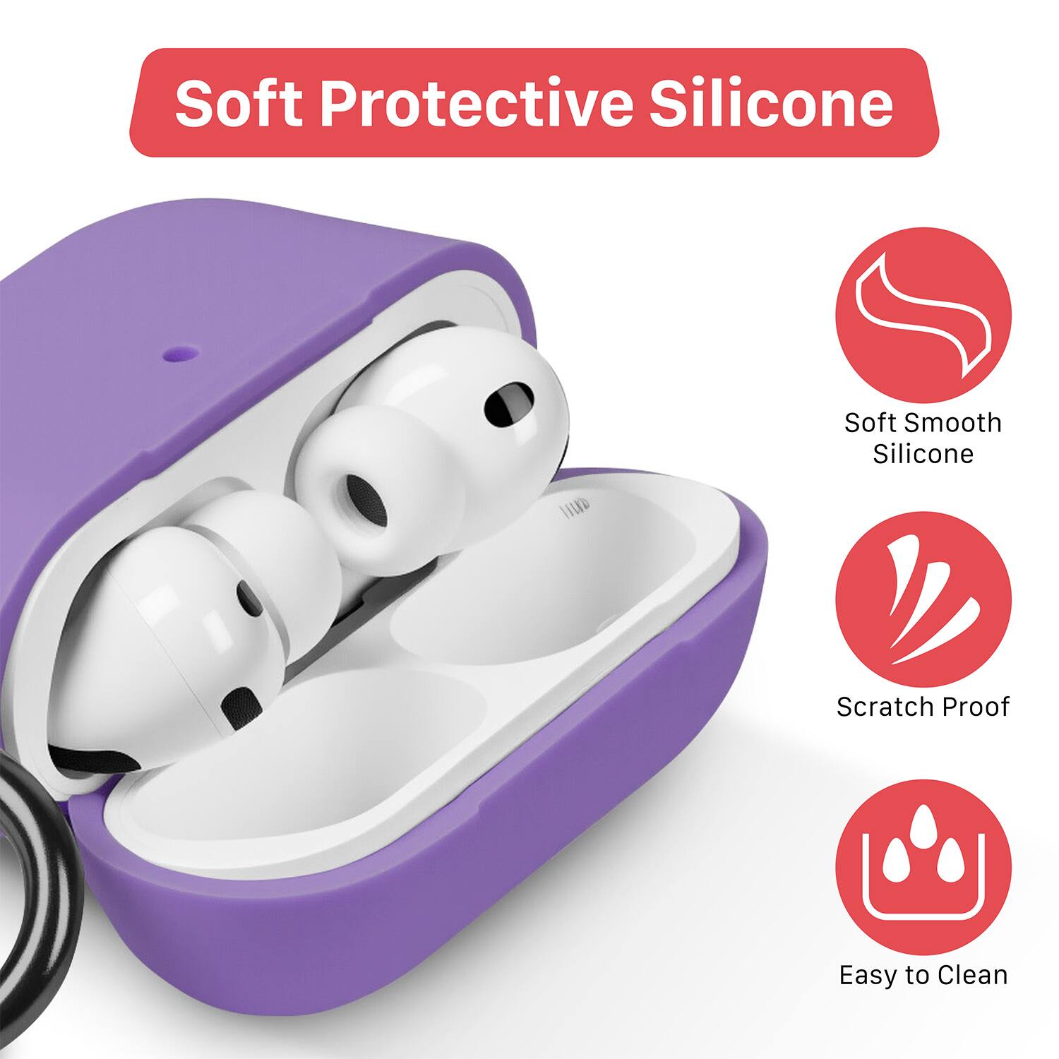 Soft Protective Silicone

- Soft Smooth Silicone
- Scratch Proof
- Easy to Clean
