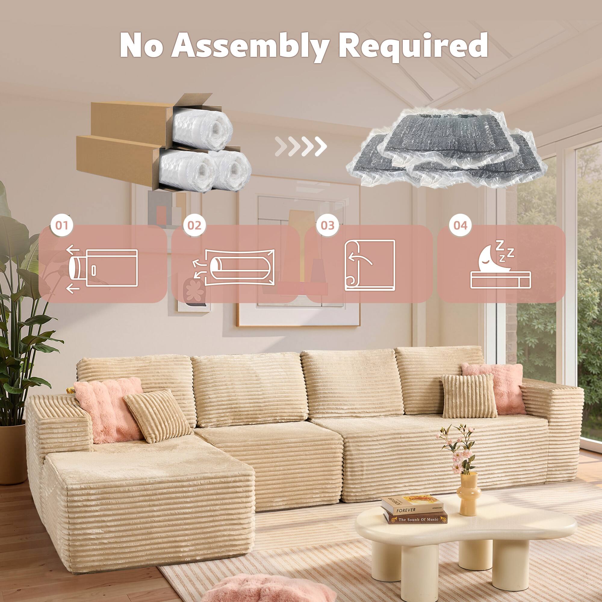 No Assembly Required

01 02 03 04

Z zZ Z Z

MOR POREYTR

1he fse - Medd