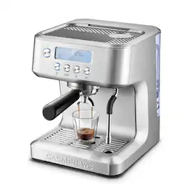 Casabrews - Ultra Espresso Machine with LCD Display - Silver