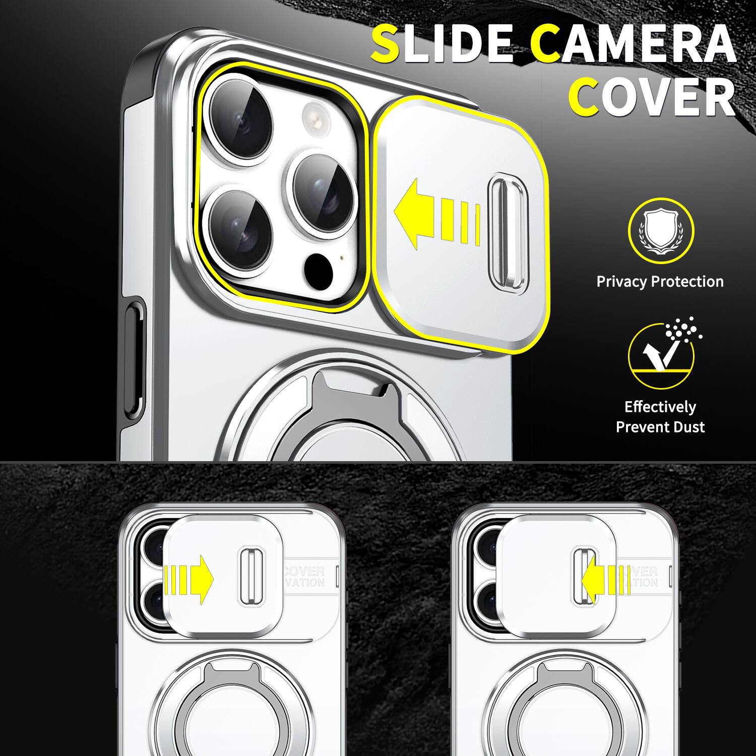 SLIDE CAMERA COVER

Privacy Protection

Effectively Prevent Dust