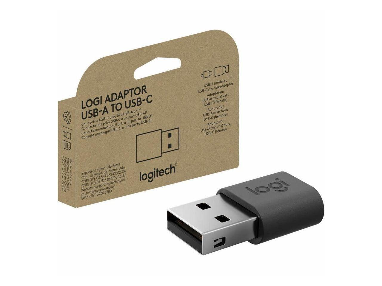 Logitech - USB-A to USB-C Adapter