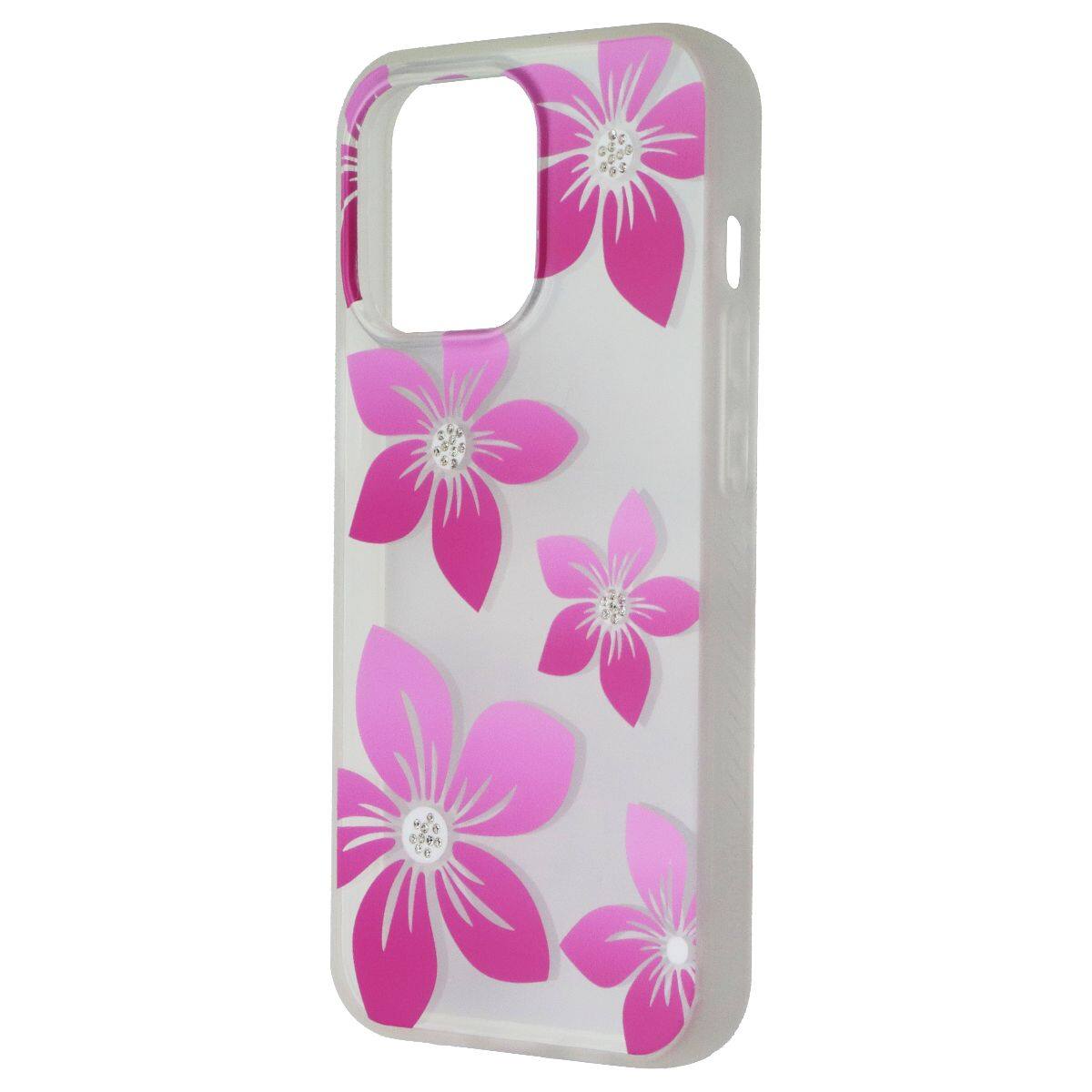 Front. Mybat Pro - Mybat Pro Mood Series Case for Apple iPhone 13 Pro - Pink Blossom - Multicolor.