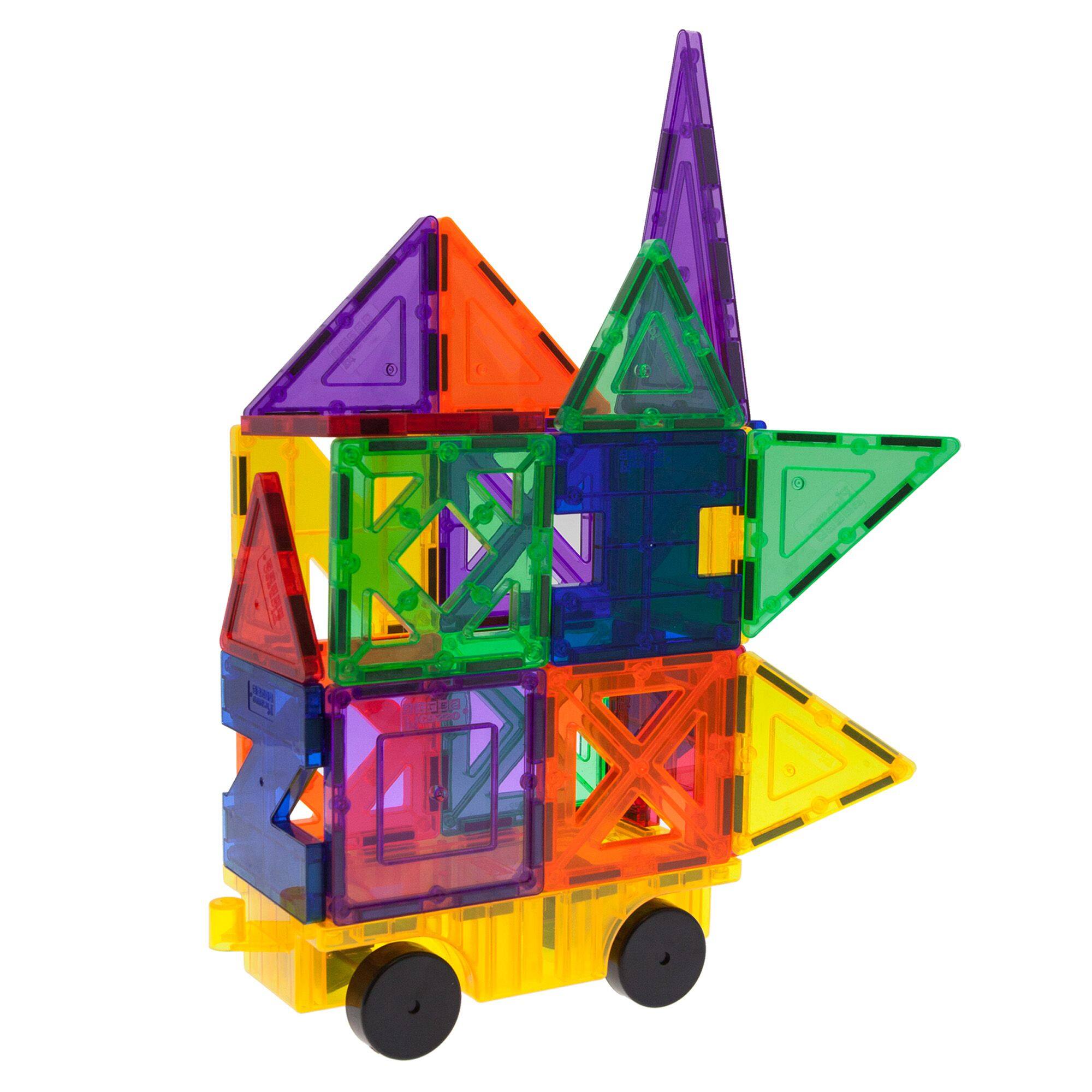 Alt View 4. PicassoTiles - PICASSO-TILES 26 PC Magnetic Tiles, Building Blocks, STEM Toys for Kids 3+.