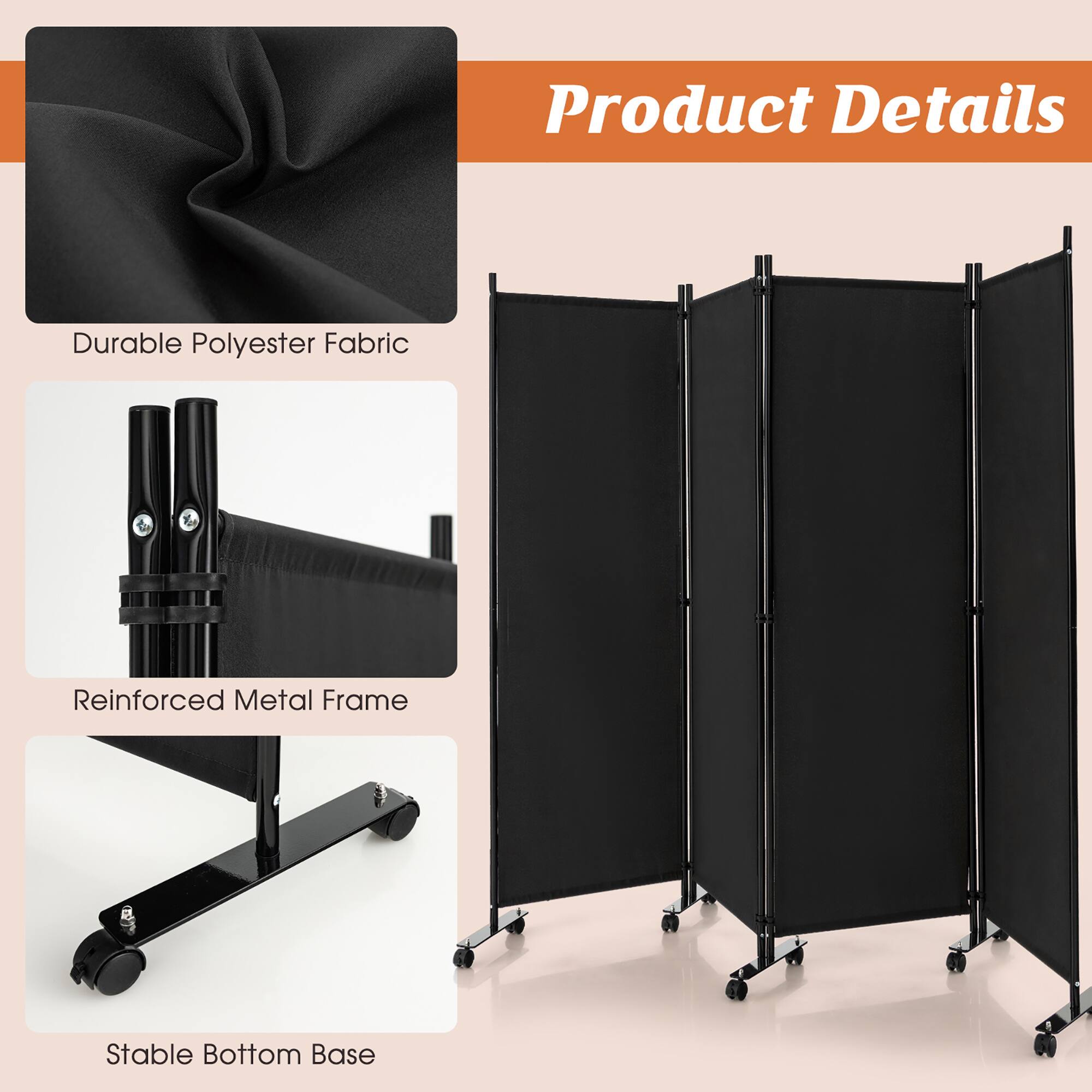 Product Details
- Durable Polyester Fabric
- Reinforced Metal Frame
- Stable Bottom Base