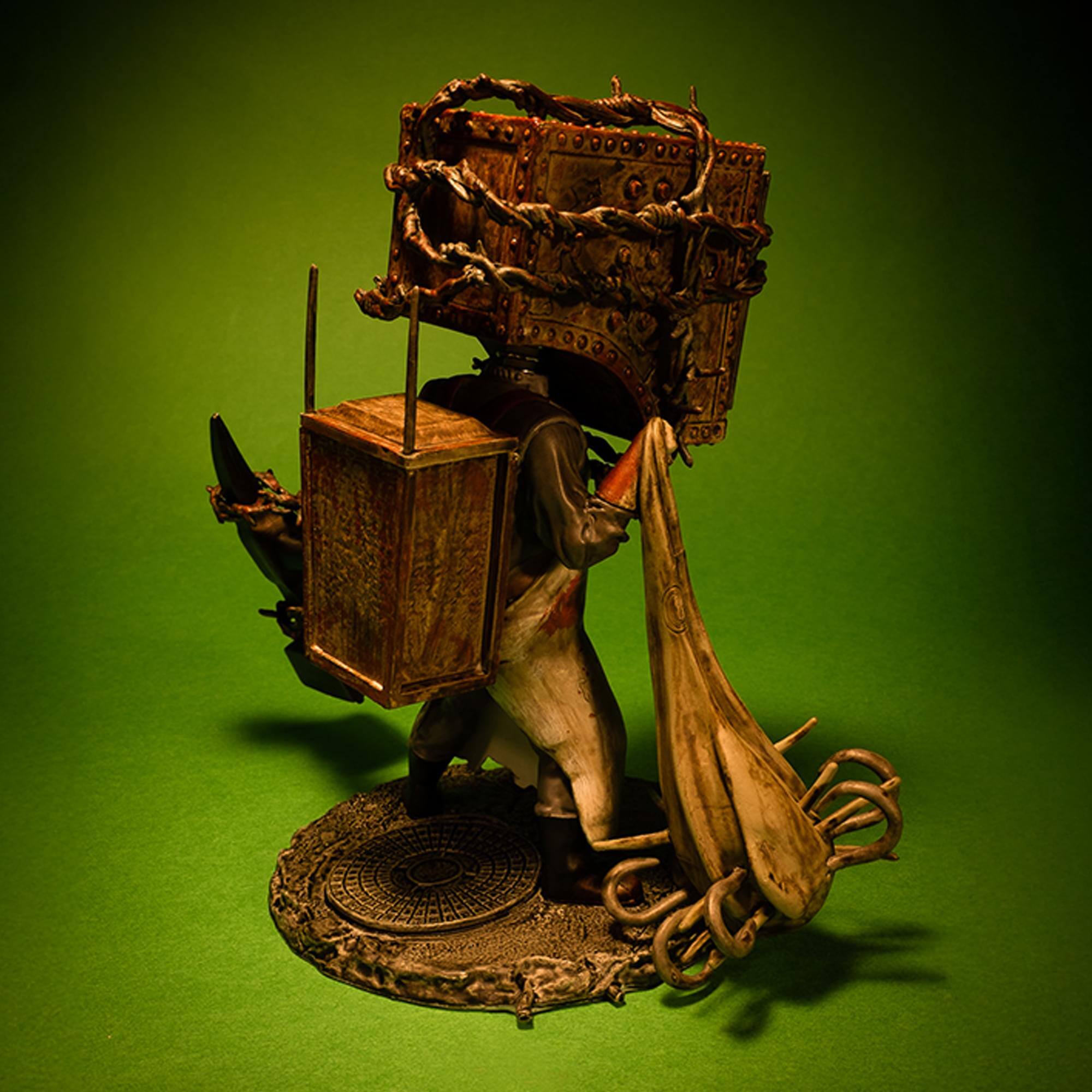 Alt View 2. Gaming Heads - The Evil Within The Keeper 6 Inch Collectible Bobblehead - Brown.