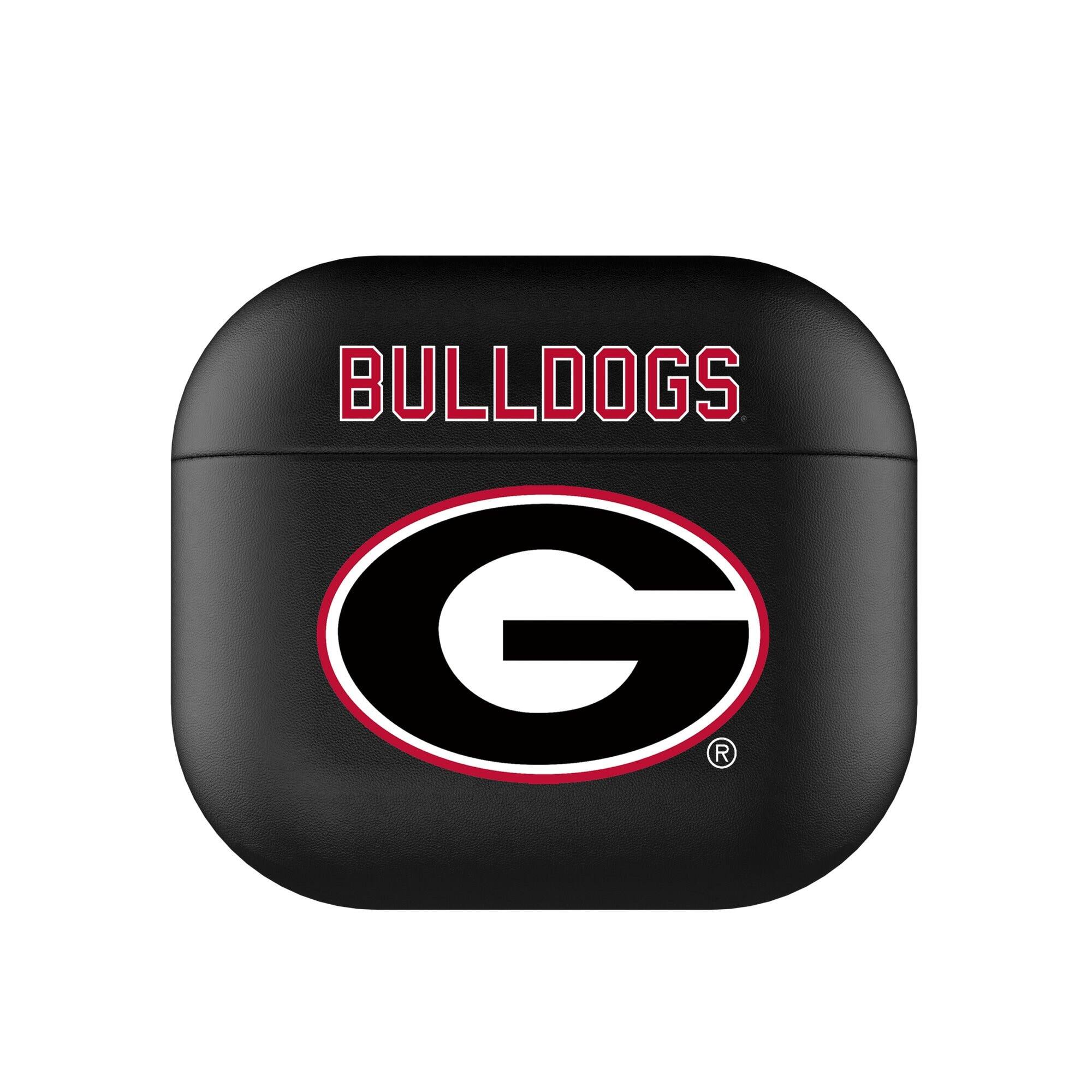 Front. Keyscaper - Georgia Bulldogs Black Georgia Bulldogs Insignia AirPods 3rd Gen Case Cover - Black.