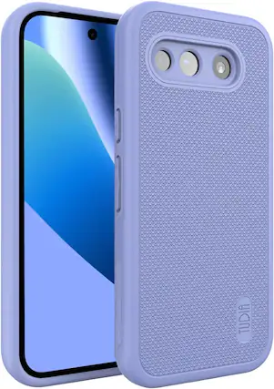 Front. TUDIA - TUDIA MergeGrip Series Dual Layer Phone Case for Google Pixel 10a – Lavender - Lavender.