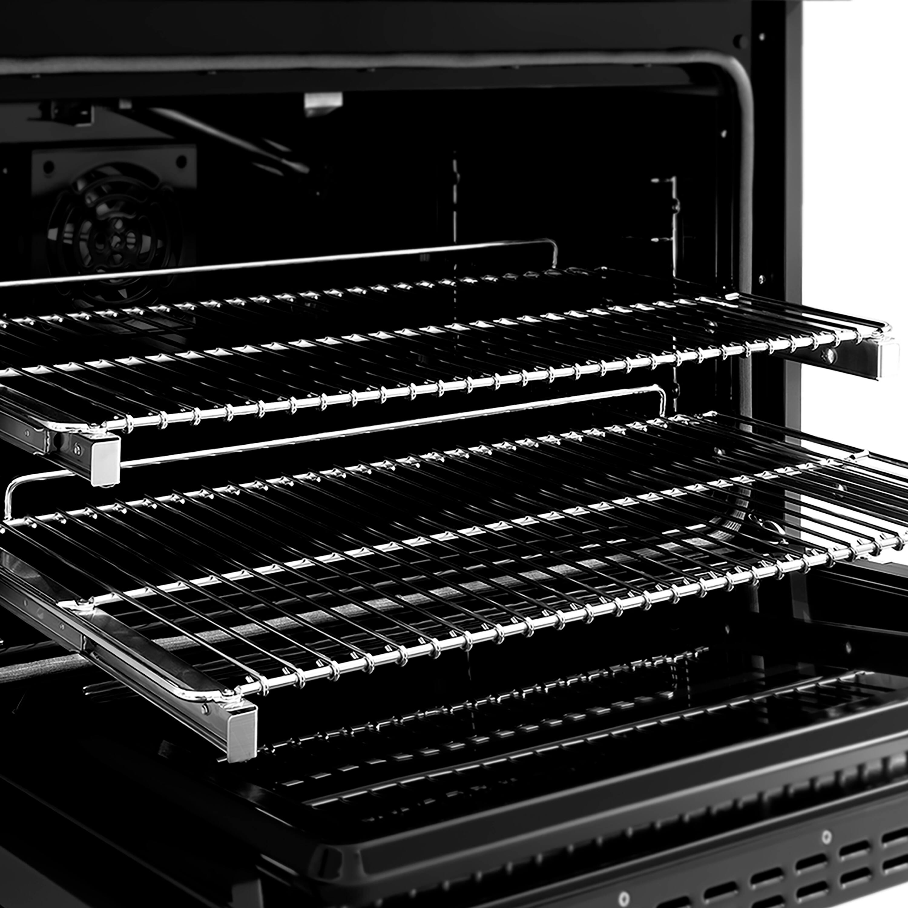 Alt View 11. ZLINE - ZLINE Autograph 36 in. Black Stainless Paramount Gas Range with 6 DuoPro Burners w/ Gold Accents (PSGRBZ-36-G) - Black Stainless Steel.