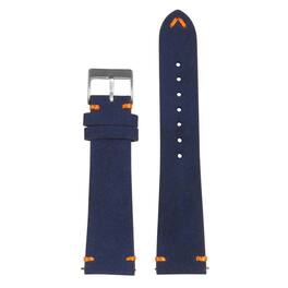StrapsCo - Everyday Suede Watch Band Strap For Apple Watch - 44mm/45mm/46mm/49mm - Blue & Orange