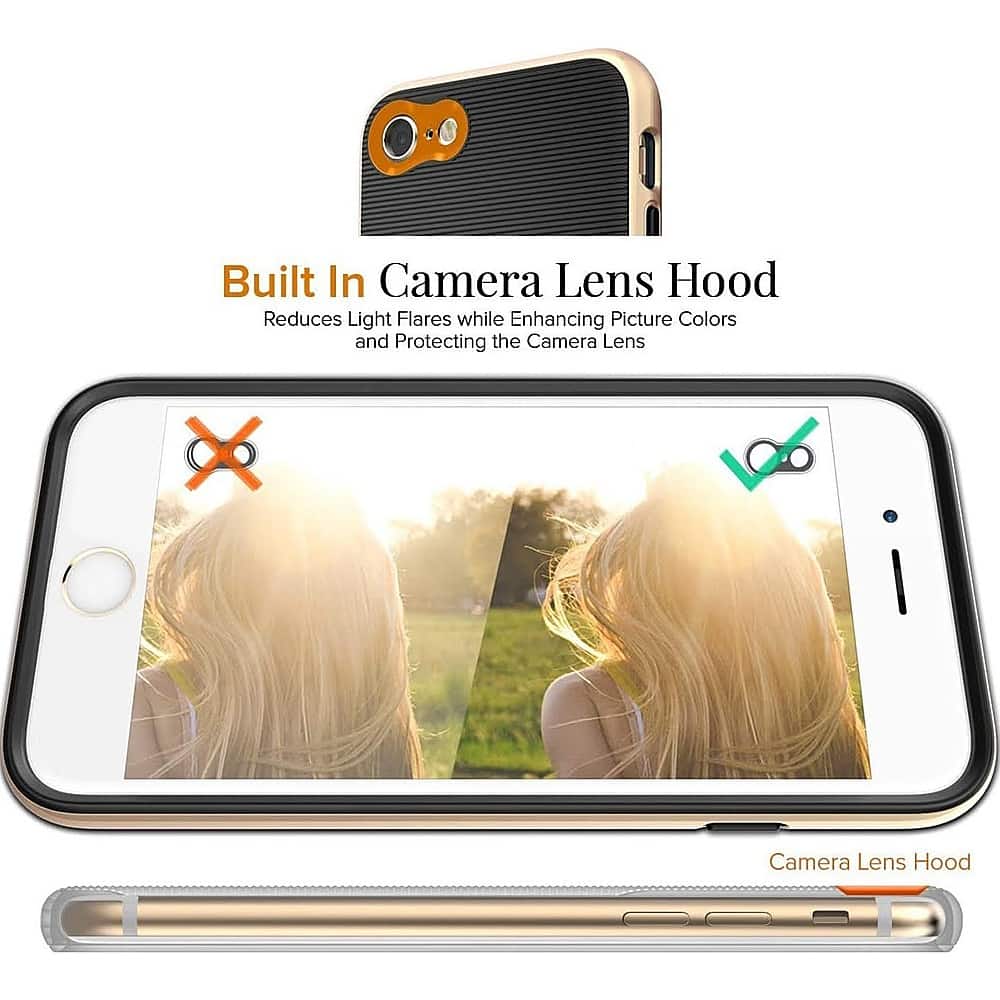 Built-in Camera Lens Hood: Reduces Light Flares, Enhances Picture Colors, and Protects the Camera Lens.