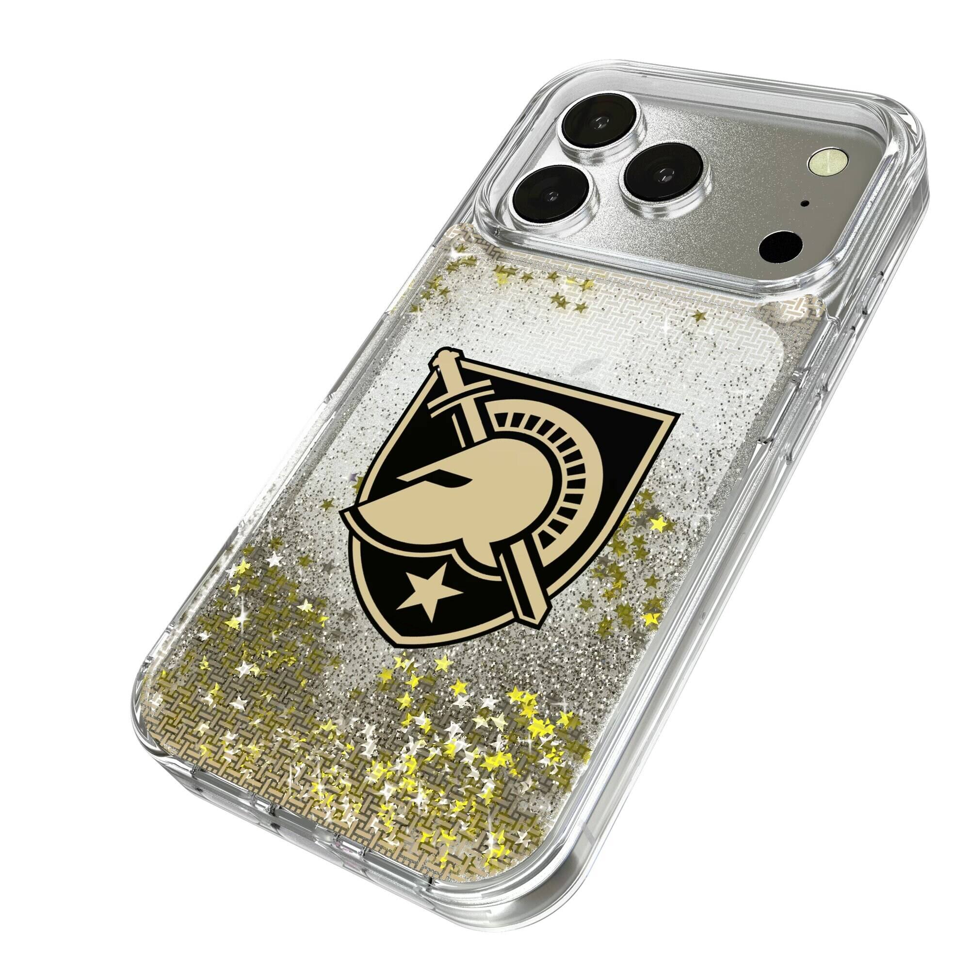 Alt View 1. Keyscaper - Army Black Knights Linen Logo iPhone Glitter Case - 15 - Multicolor.