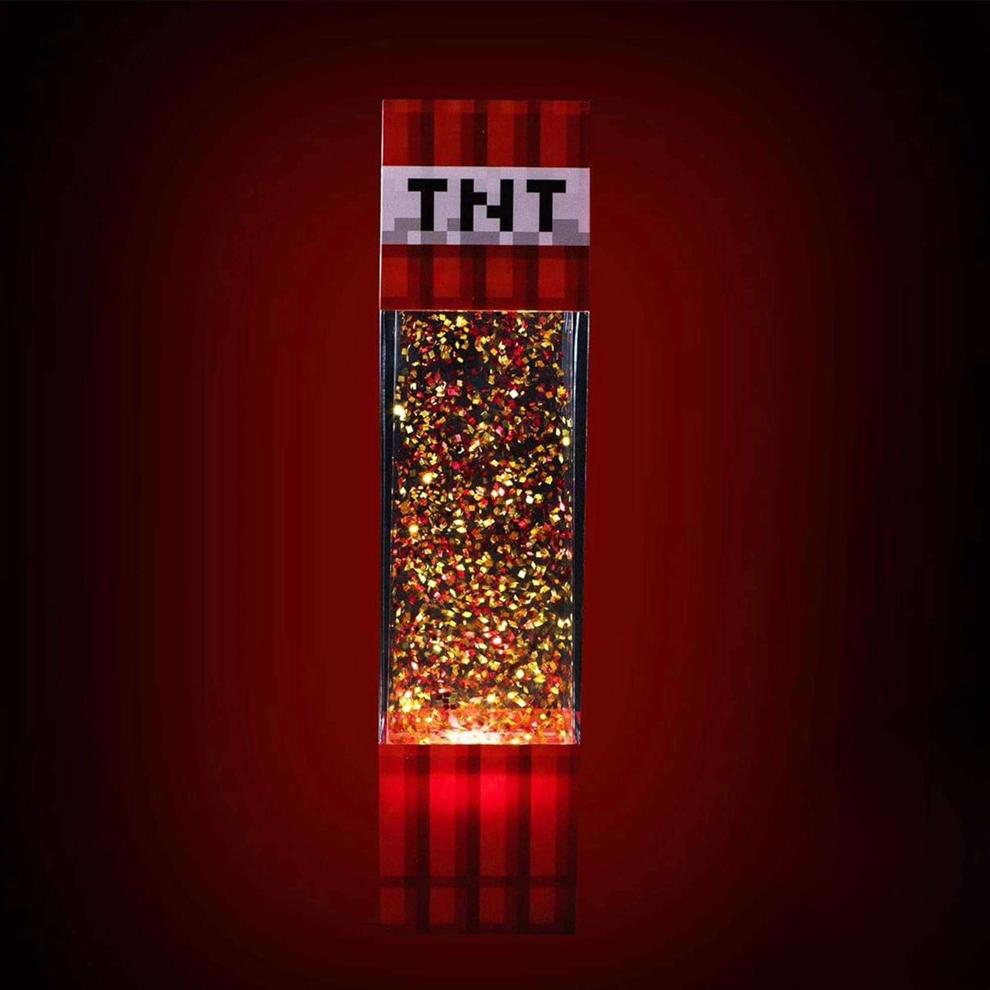 Alt View 5. Ukonic - Minecraft 2-Piece TNT Décor Bundle | Glitter Lamp & String Lights - Multicolored.