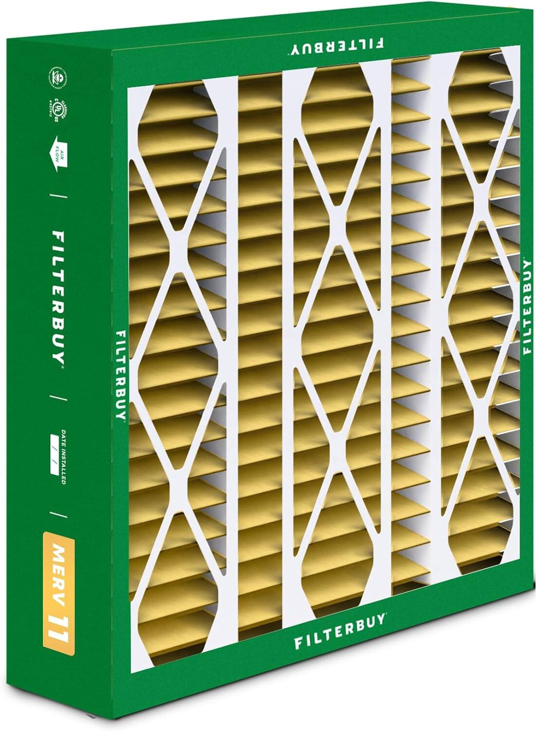 FILTERBUY  
UL FEVERIANS us FLOW AIR FILTERBUY  
DATE INSTALLED MERV 11  
FILTERBUY  
FILTERBUY  
FILTERBUY