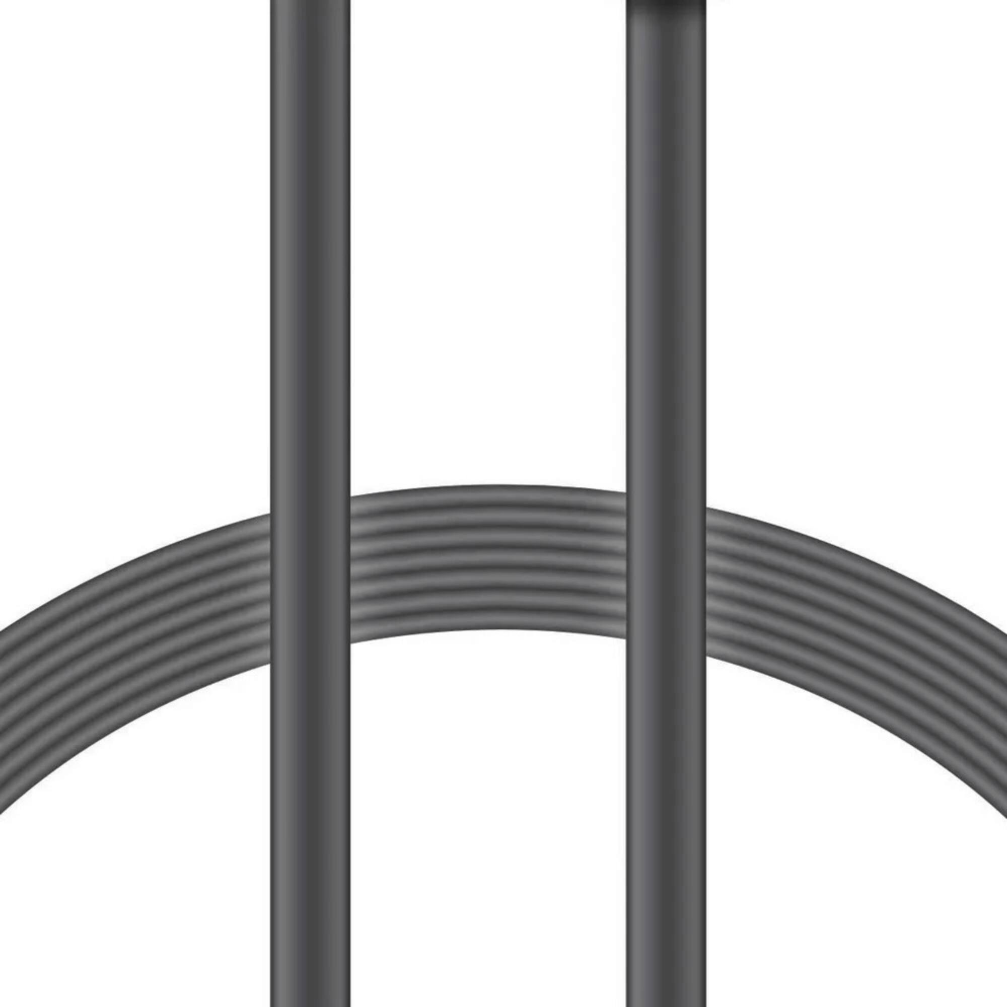 Alt View 3. Xyst - Charge and Sync USB to USB-C Flat Cable 4Ft - Black.