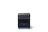 Viking - 30 in. Wide 4 Elements Pro 5 Series 4.7 Cu. Ft. Freestanding Induction Convection Range - w. Brushed Brass - Slate Blue