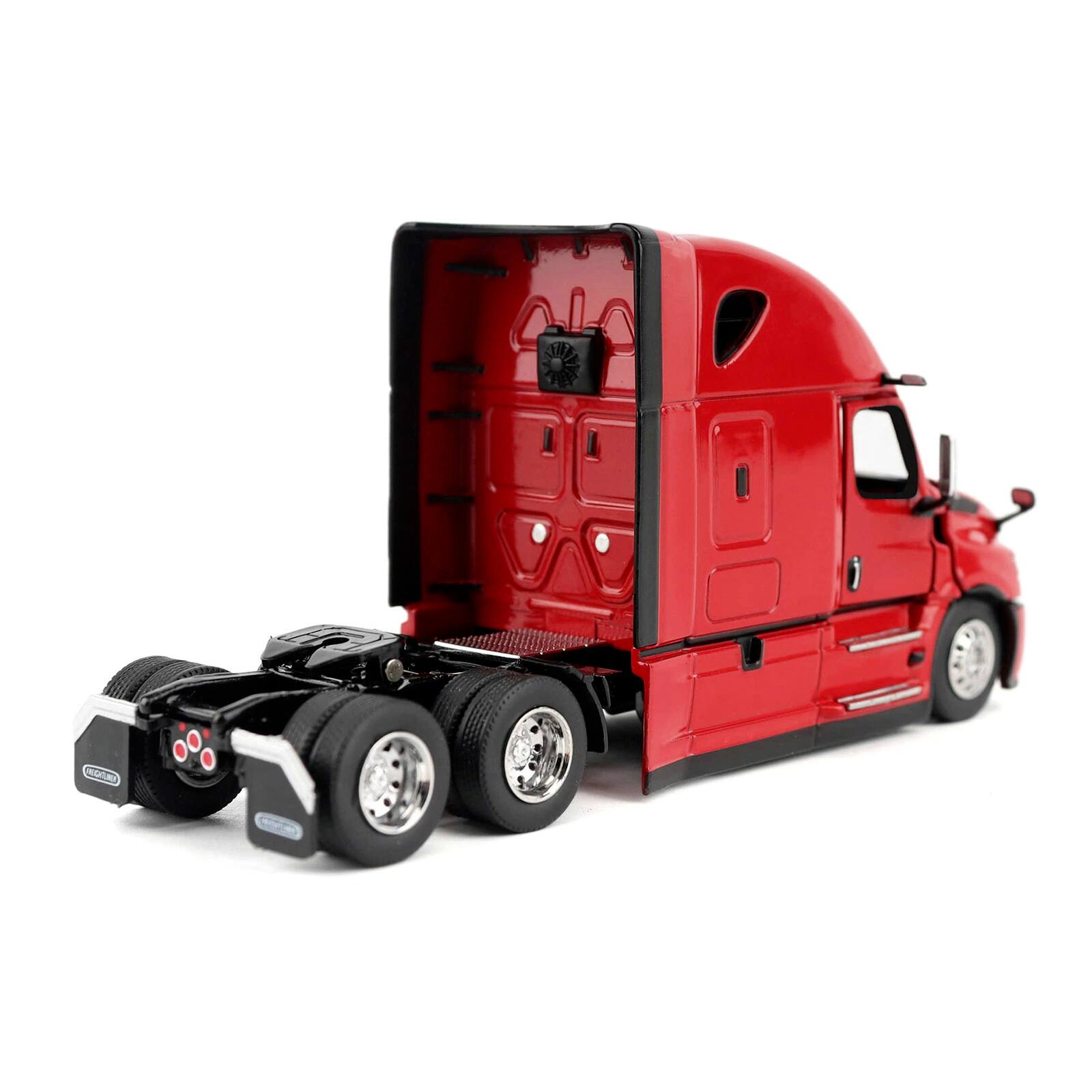 Alt View 2. Diecast Masters - 2025 Freightliner Cascadia Gen-5 Sleeper Cab Truck Tractor Red "Transport Series" 1/64 Die Cast Model by Diecast Masters.