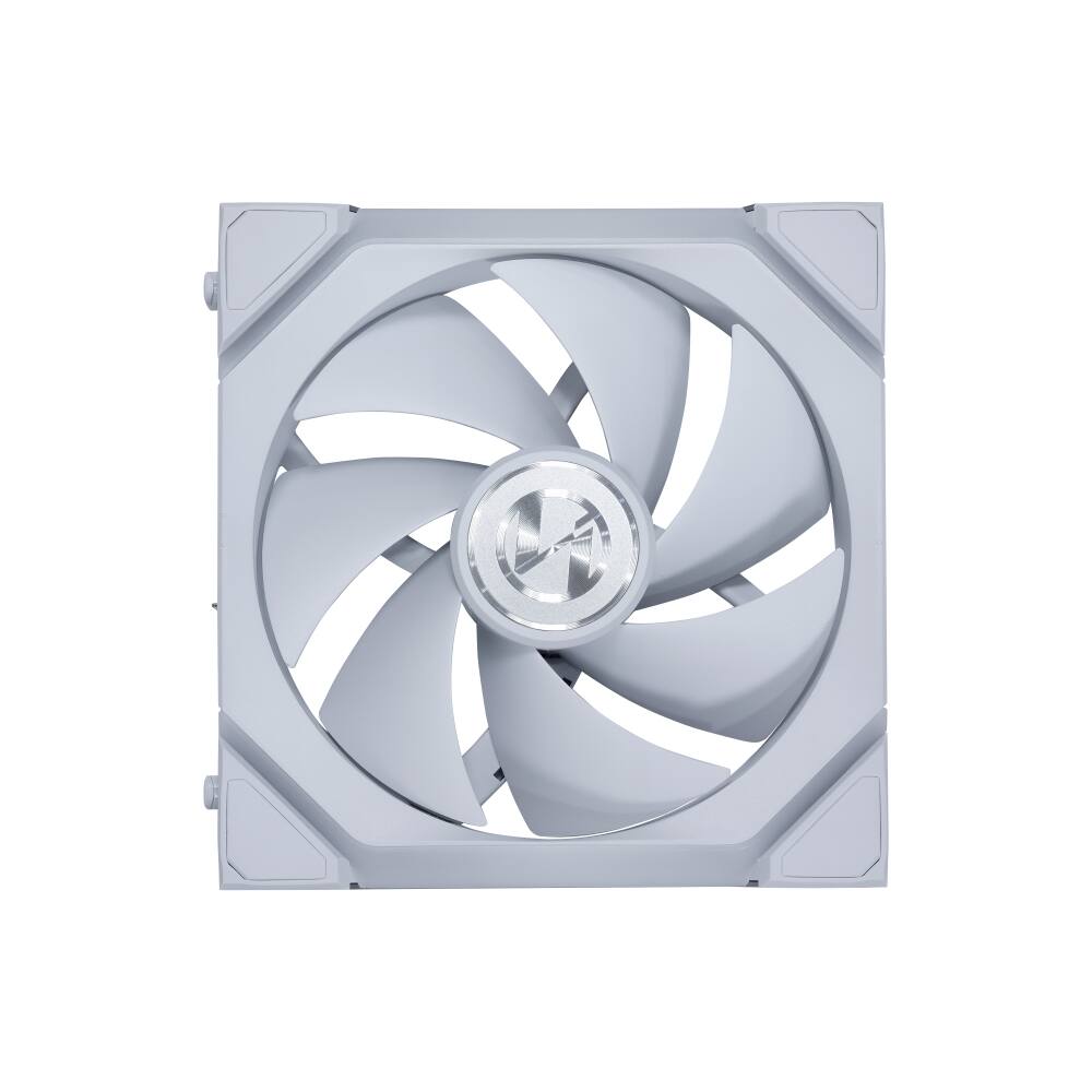 Angle. Lian Li - UNI FAN SL Flex 120mm Normal Blade ARGB Fan, Single Pack, Daisy-Chain Design, Controller Not Included, White (12SL1F1W) - White.