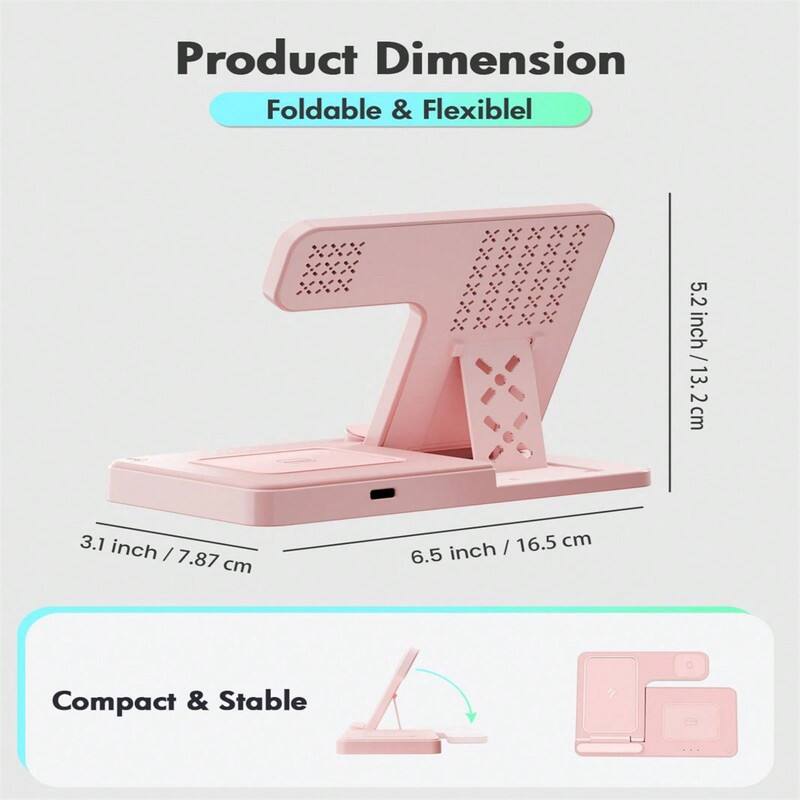 Product Dimension  
Foldable & Flexible  
5.2 inch / 13.2 cm  
3.1 inch / 7.87 cm  
6.5 inch / 16.5 cm  
Compact & Stable