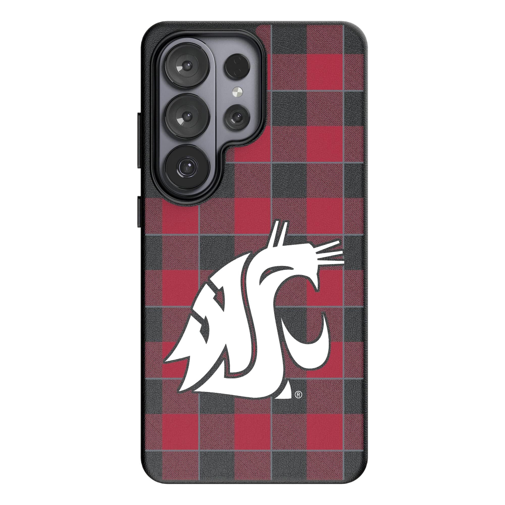 Keyscaper - NCAA - Washington State Cougars Plaid Galaxy Magnetic Bump Case - S26 Plus - Black price history on PriceWatchPro