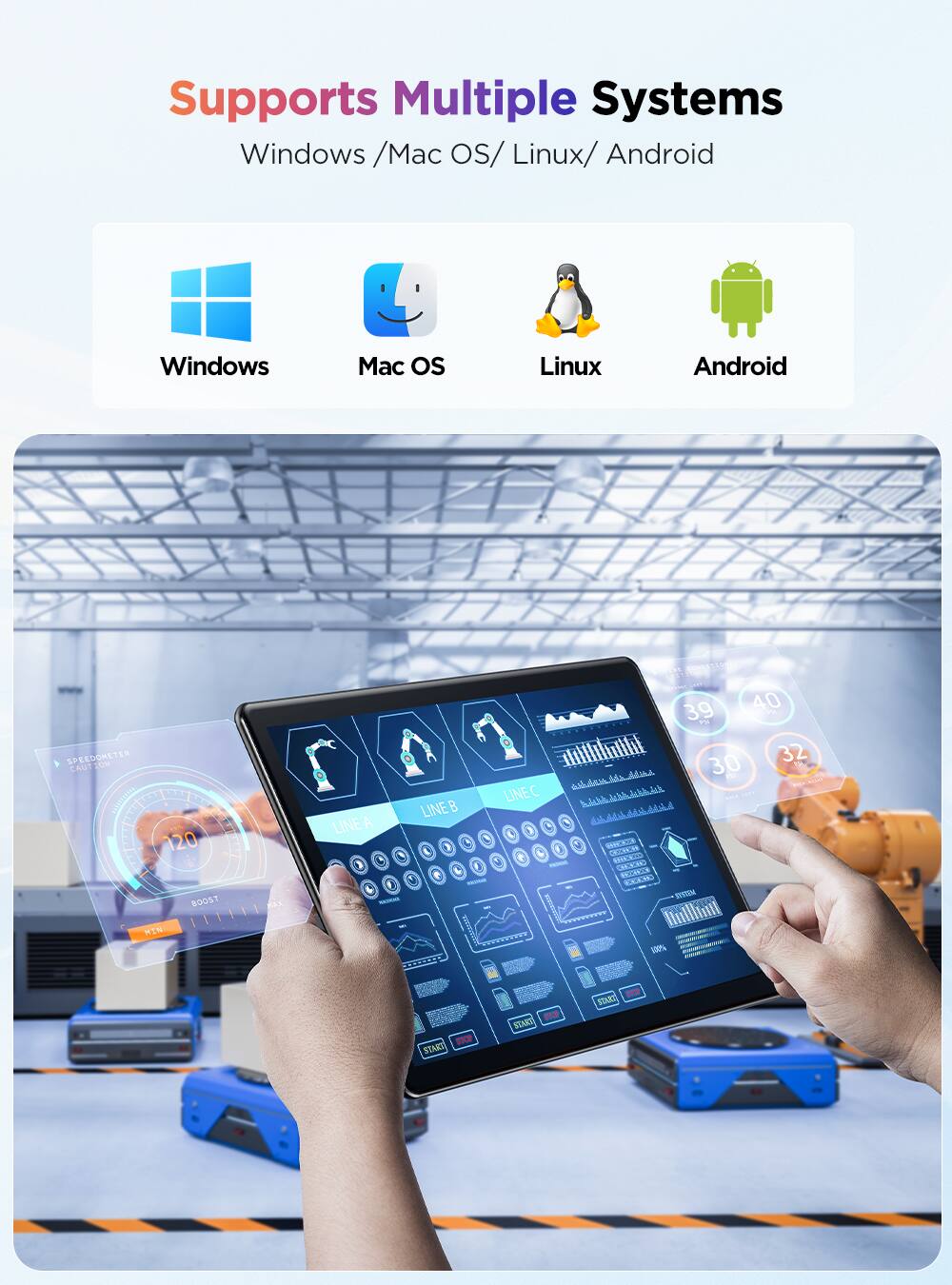 Supports Multiple Systems  
Windows / Mac OS / Linux / Android

Windows  
Mac OS  
Linux  
Android

39 TH  
40

SPEEDOMETER CAUTION  
BOOST  
LA MILLA 30

LINEC budchd.debh.debb.eck  
LINE B MA  
LINE A

1 ) ) 1 - e  f 0 FRIGNA  
- I MANAD SOYEER

Safe KINA  
MIN  
100%  
START  
START  
STAR START