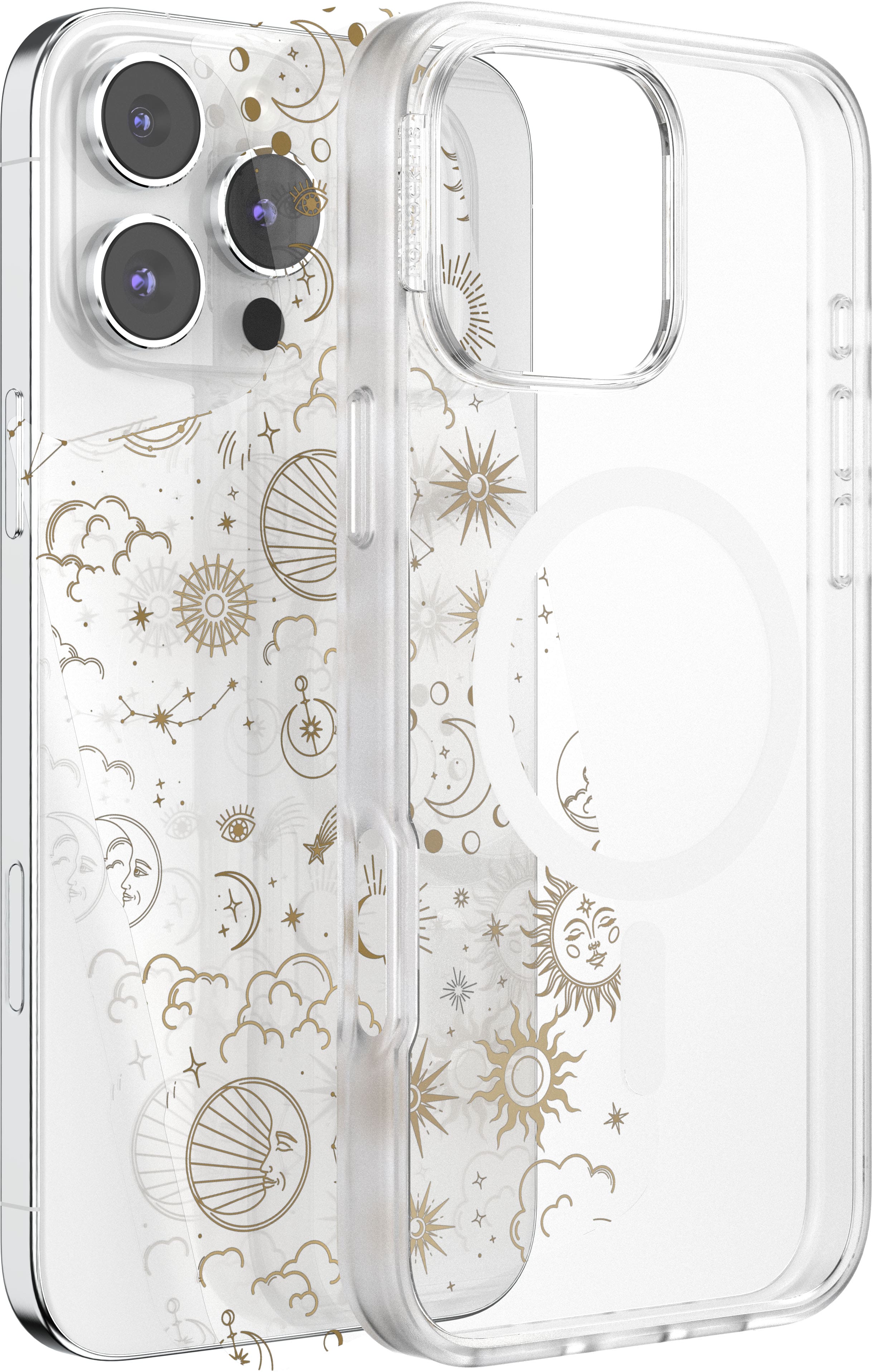 Left. PopSockets - Looks iPhone 16 Pro Max Swappable Graphic Case Inserts (3 per pack) - compatible w/ PopSockets PopCase only - Icon Bundle.