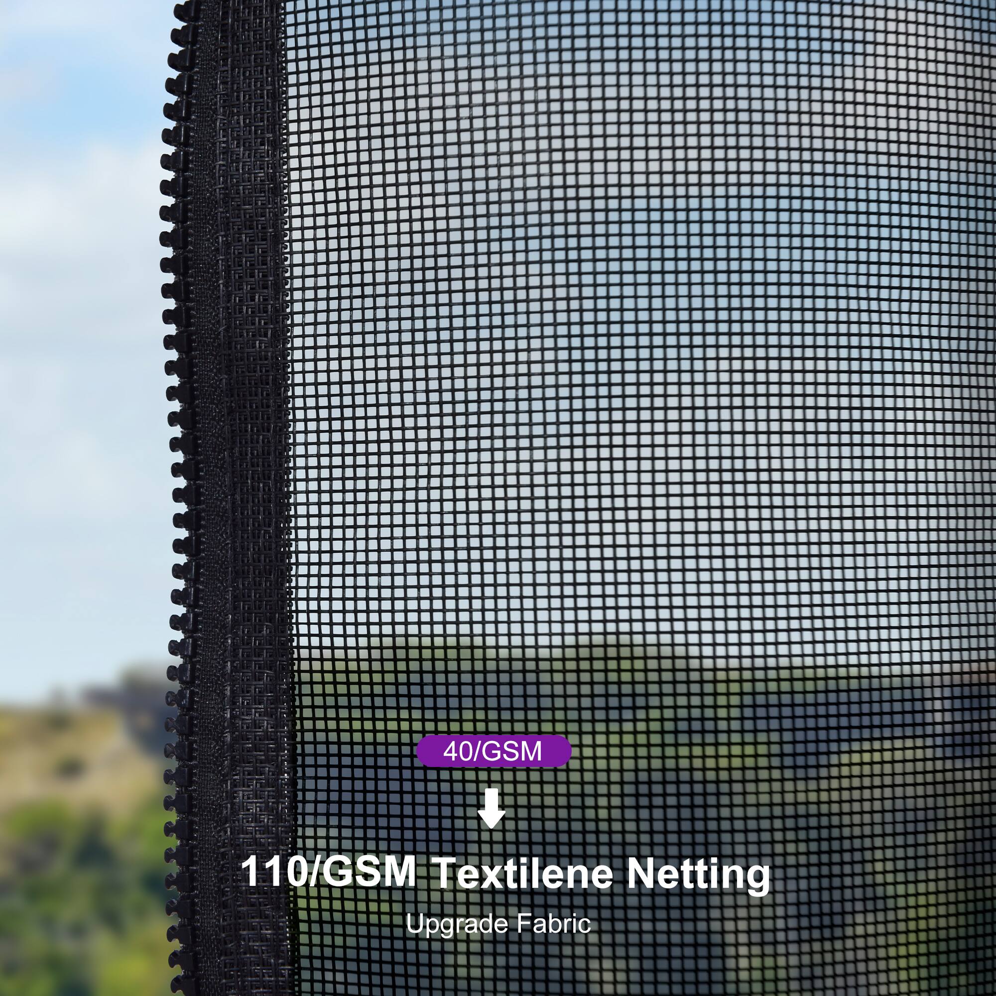 40/GSM  
110/GSM Textilene Netting  
Upgrade Fabric