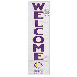 Jardine - CCD CityHawks 10'' x 35'' Indoor/Outdoor Welcome Sign - White