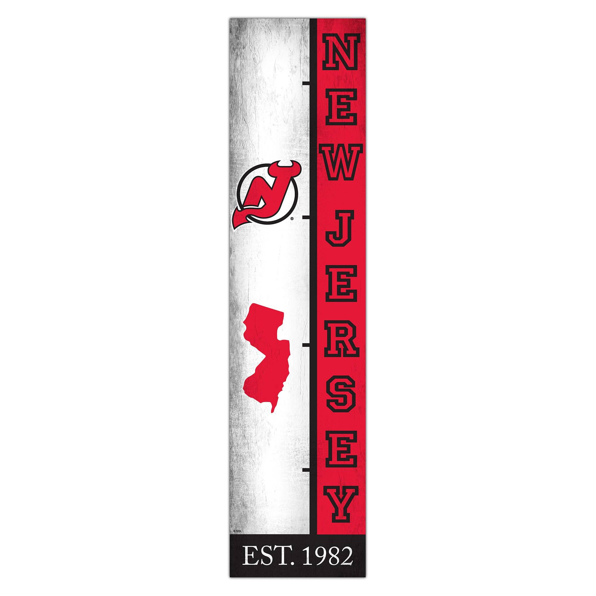 New Jersey Devils 6" x 24" Progression Wood Sign
