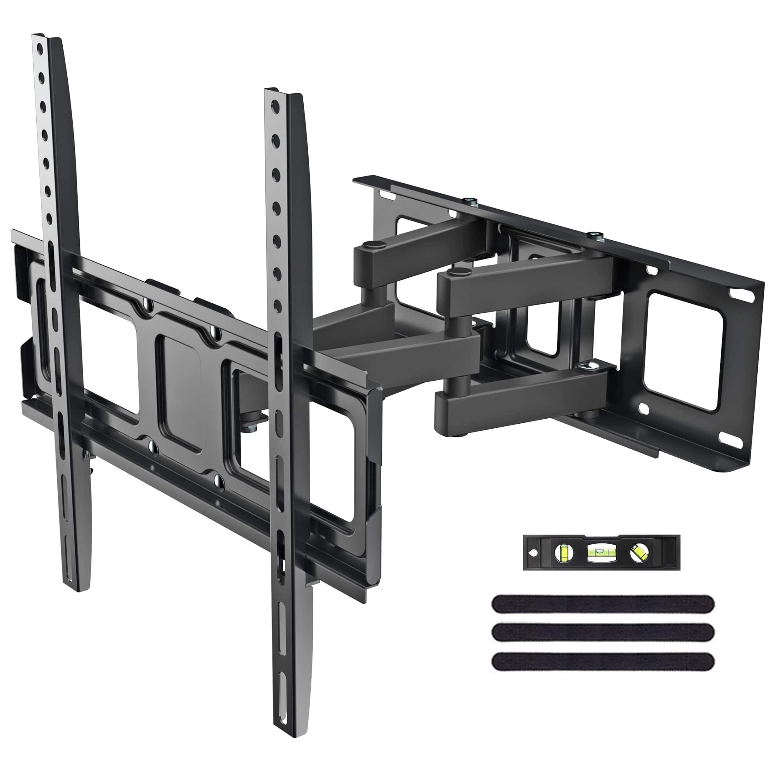 Dazzed Corner - Full‑Motion TV Wall Mount with 14.1" Extension Dual Articulating Arms for 26"-70" TVs, Max VESA 400x400mm - Black