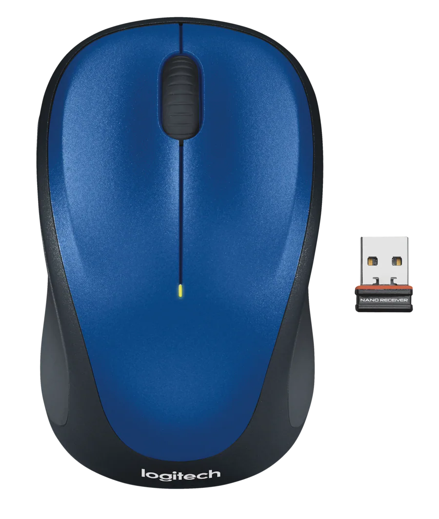 Logitech M317 Wireless Optical Mouse Wireless Blue 910-002901 - Best Buy