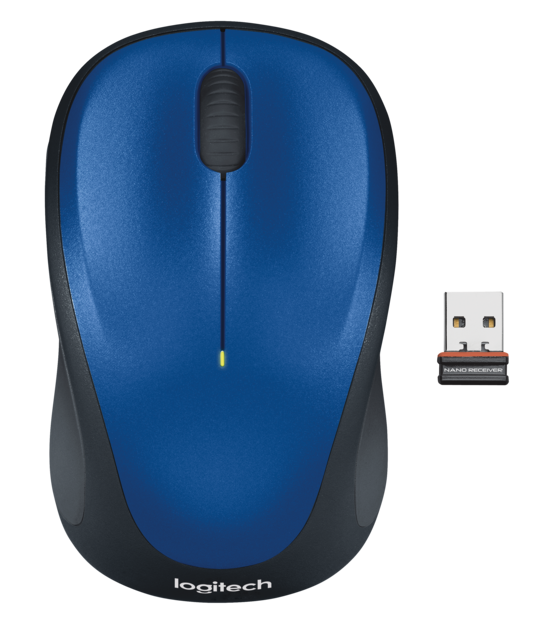 Logitech - M317 Wireless Optical Mouse - Wireless - Blue