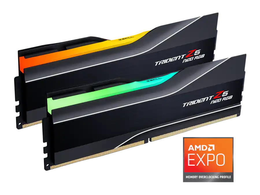 G.SKILL Trident Z5 Neo 64GB DDR5 6000MHz RAM (2x32GB) PC5 48000 F5 G.SKILL Trident Z5 Neo 64GB DDR5 6000MHz RAM (2x32GB) PC5 48000 F5