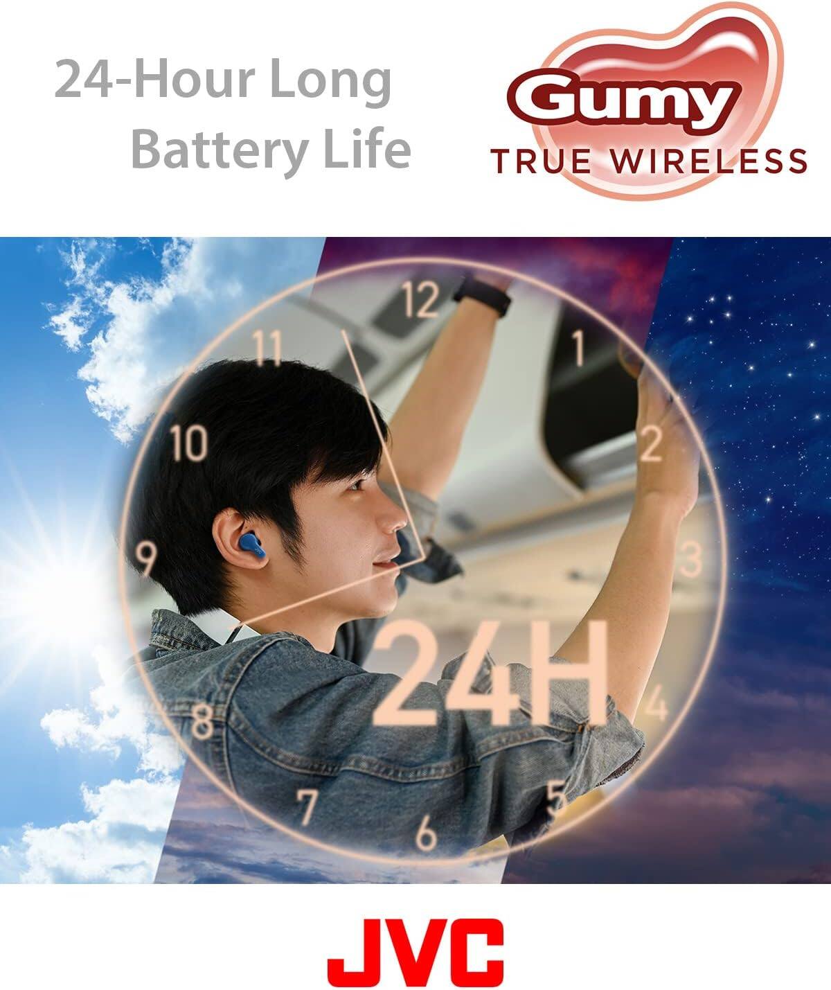 24-Hour Long Battery Life  
Gumy TRUE WIRELESS  
24H  
JVC