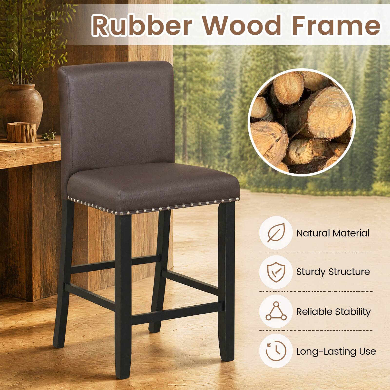 Rubber Wood Frame

Natural Material
Sturdy Structure
Reliable Stability
Long-Lasting Use