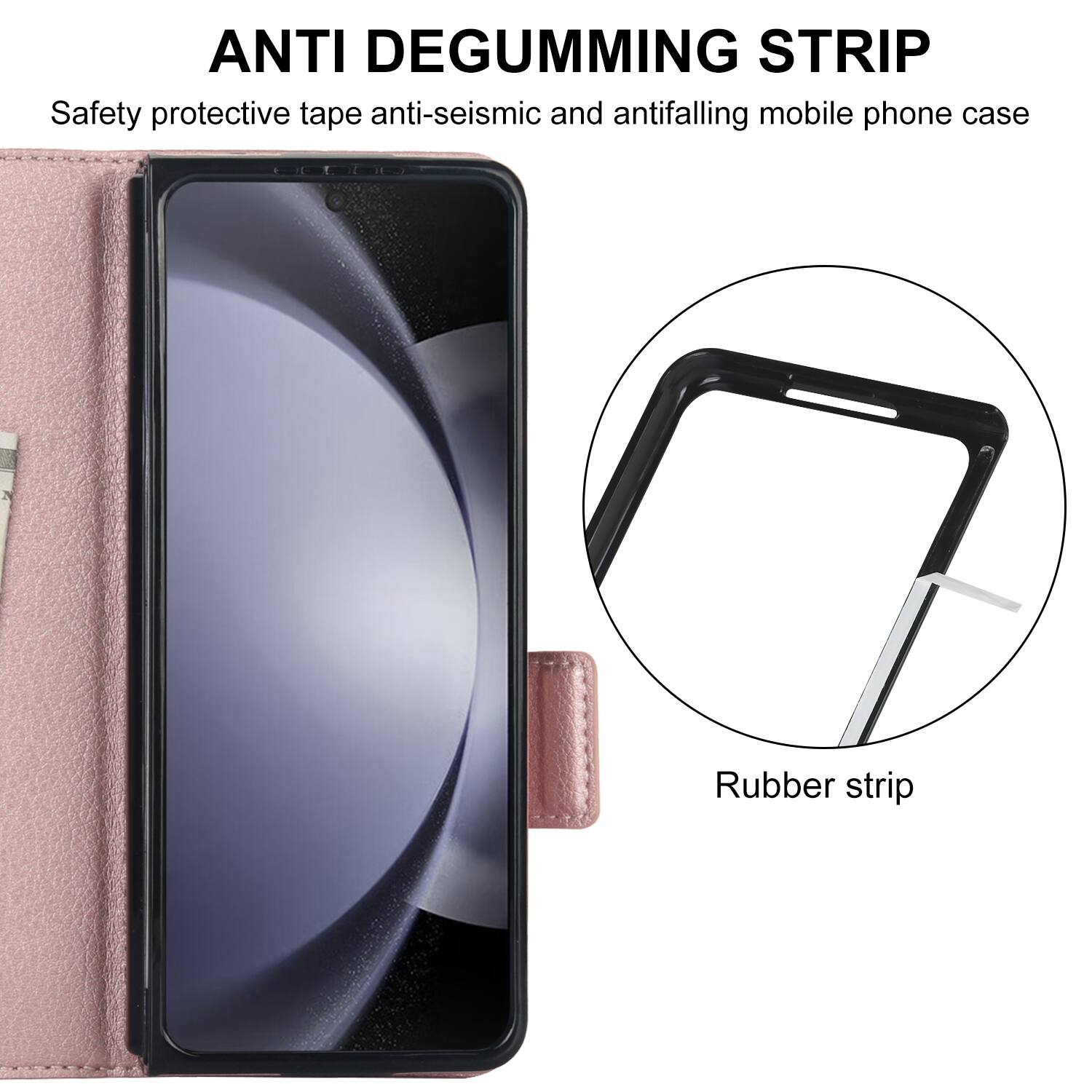 ANTI DEGUMMING STRIP  
Safety protective tape anti-seismic and antifalling mobile phone case  
2 Rubber strip