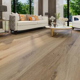 Dotfloor - Superoak Lite Laminate Flooring - 48"x7.7" Planks, 10 Planks/Box (25.6 sq ft/Box), 9.5mm Thick, AC4 Wear Rating - Camden Holly