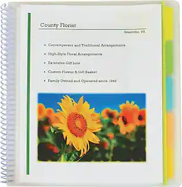 C-line - 10-Pocket Portfolio Folder with Write-On Tabs - Clear