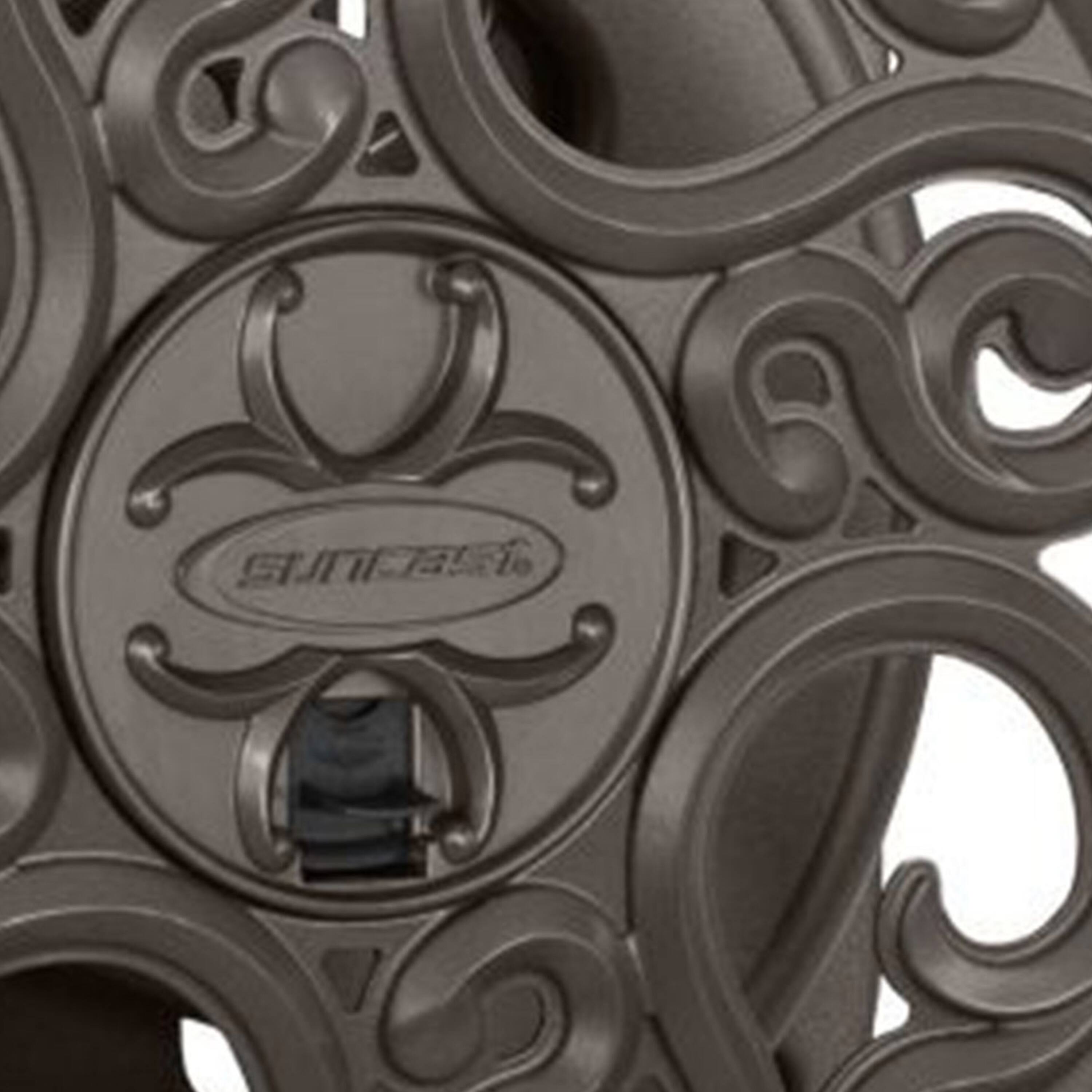 Alt View 2. Suncast - Suncast Sidewinder 60 Foot Side Scroll Decorative Wall Mount Hose Reel, Bronze.