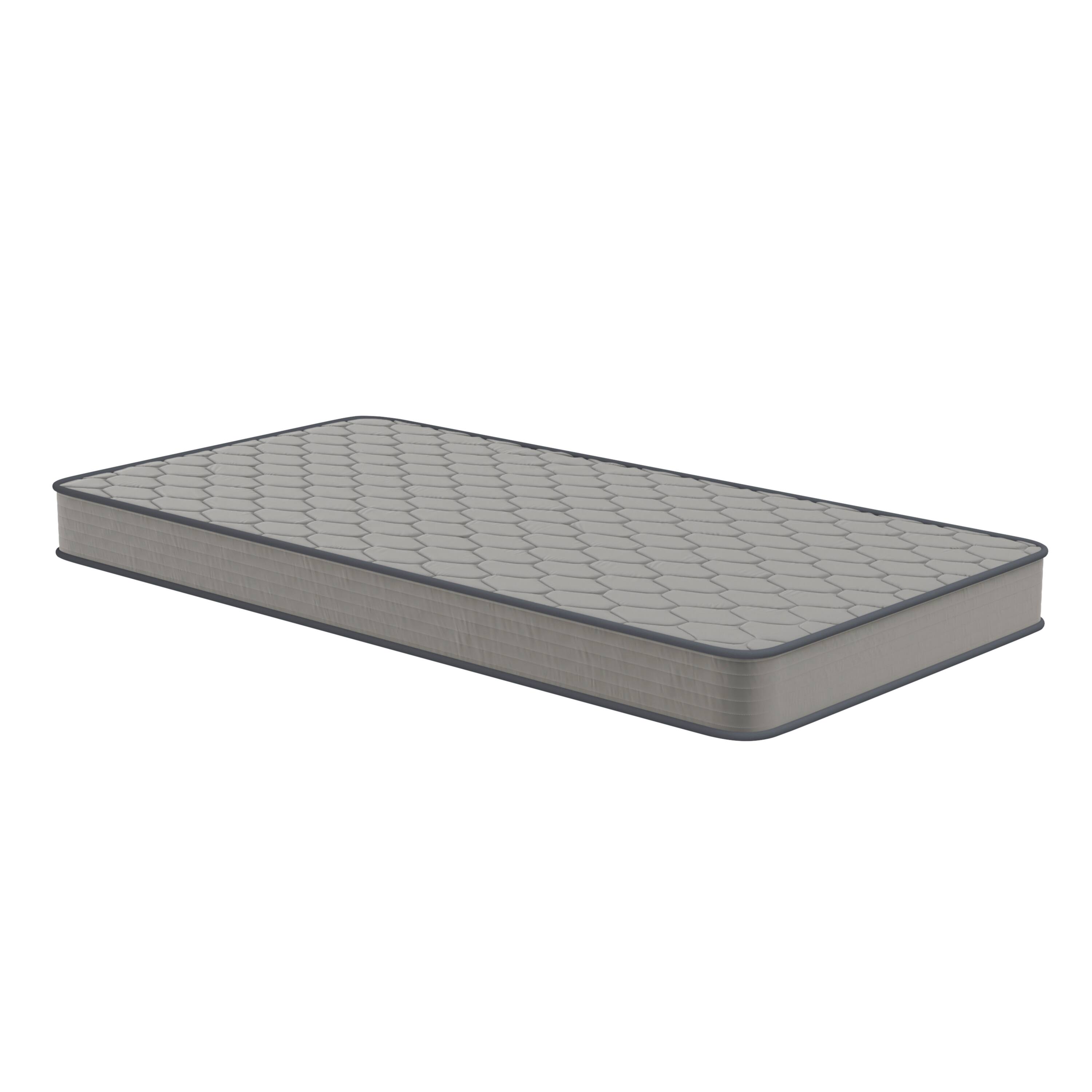 Alt View 1. Emma + Oliver - Medium Firm Hybrid Innerspring Mattress in a Box with Knit Fabric Top - Gray.