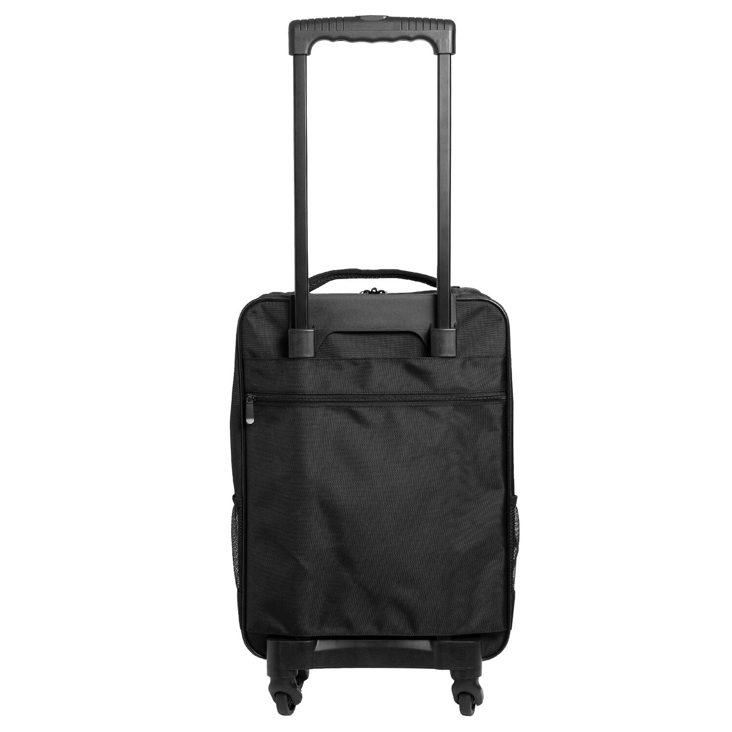 Alt View 1. Scapade - AirSlim 4-Wheel Super-Lightweight Collapsible Carry-on Suitcase - Black.