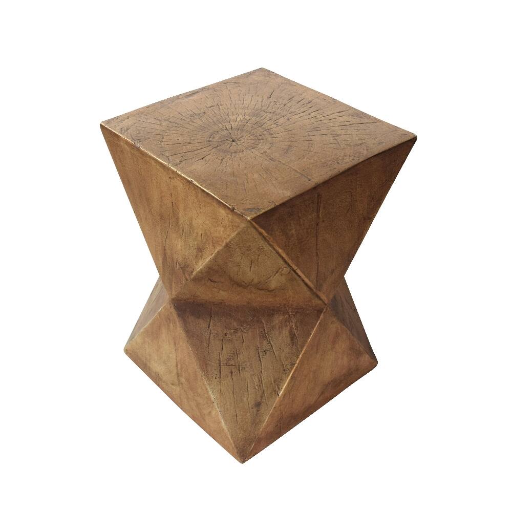 Alt View 3. Loheer - Loheer Outdoor Side Table Concrete Accent Table Modern End Table - Wood-like.
