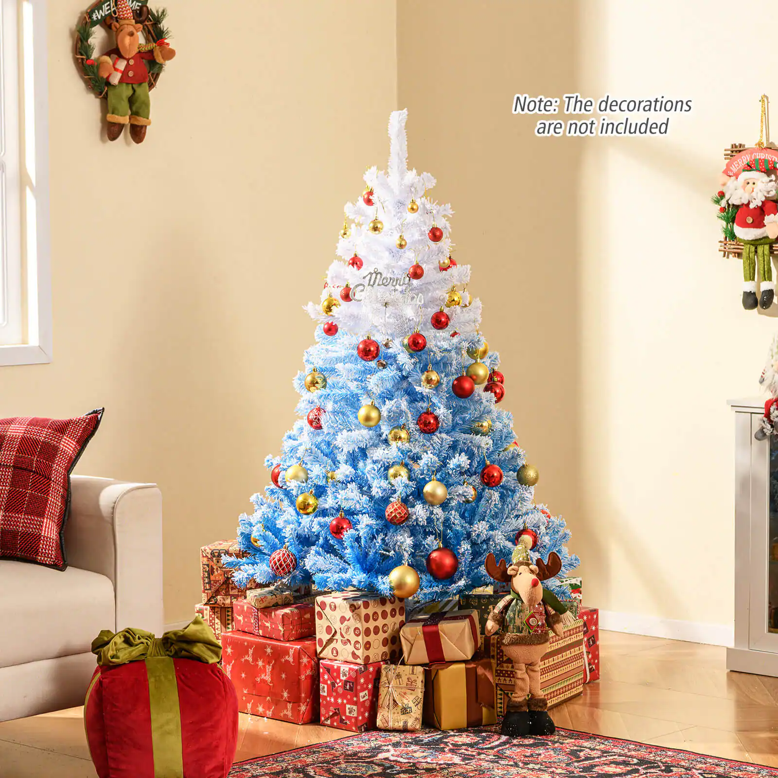 Note: The decorations are not included