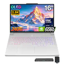 Lenovo - Upgraded - Legion Pro 7i 16" 240Hz Gaming Laptop,Core Ultra 9 275HX,32GB RAM,1TB SSD+1TB Dock,GeForce RTX 5080,Win 11 Pro - White