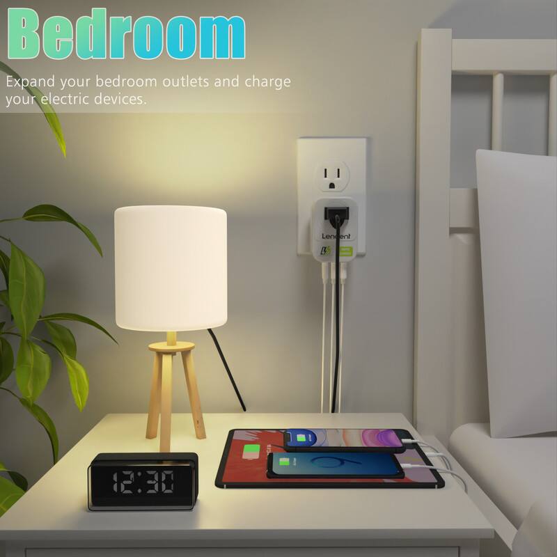Bedroom  
Expand your bedroom outlets and charge your electric devices.  

Lenient 1%  
230