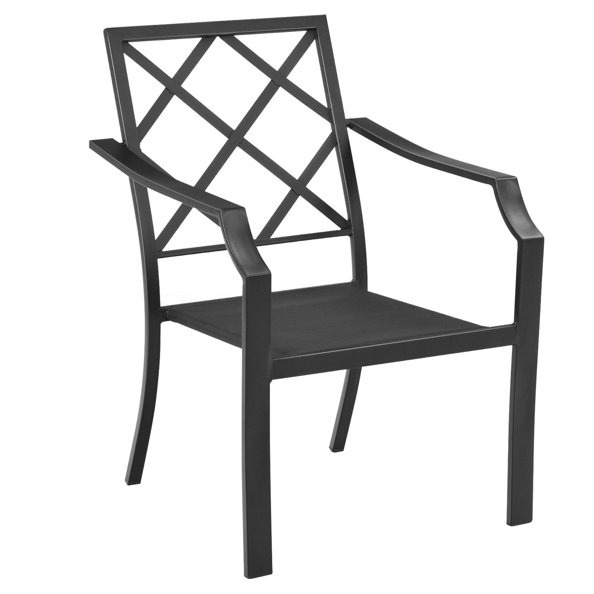 Alt View 9. Gymax - Gymax Set of 4 Stackable Patio Dining Chair Cushioned Armchair Bistro Chair - Black.